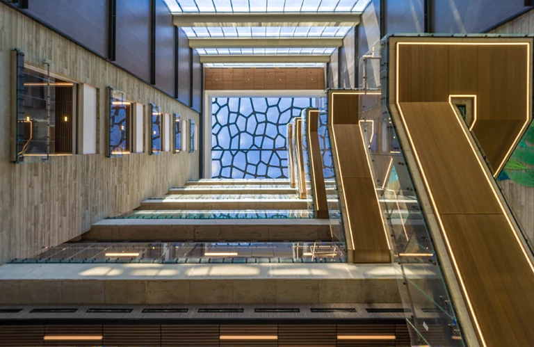 Corp Campus Lobby Upward View2
