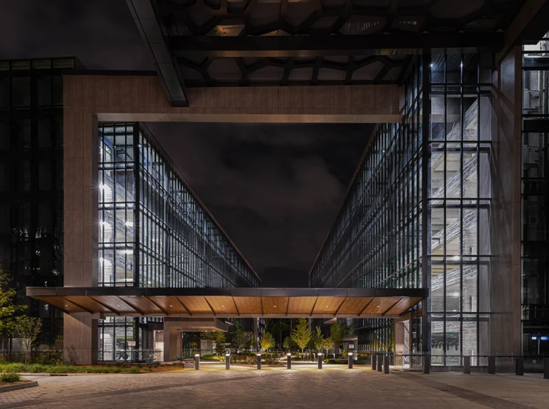 Parking Garage Courtyard and Facade CLT